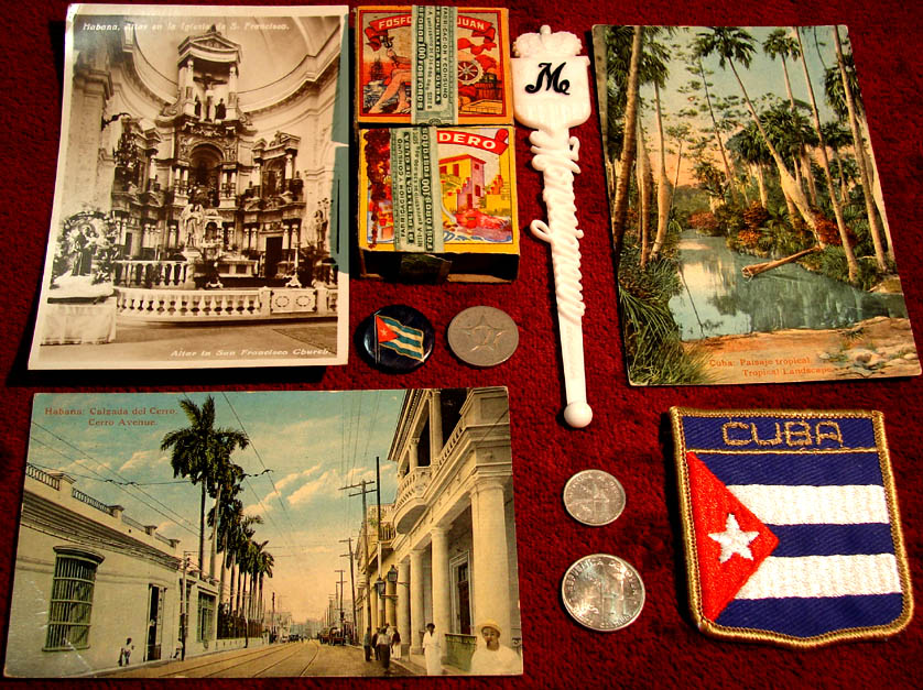 (11) Different Small Old Cuba or Cuban Advertising or Souvenir Items