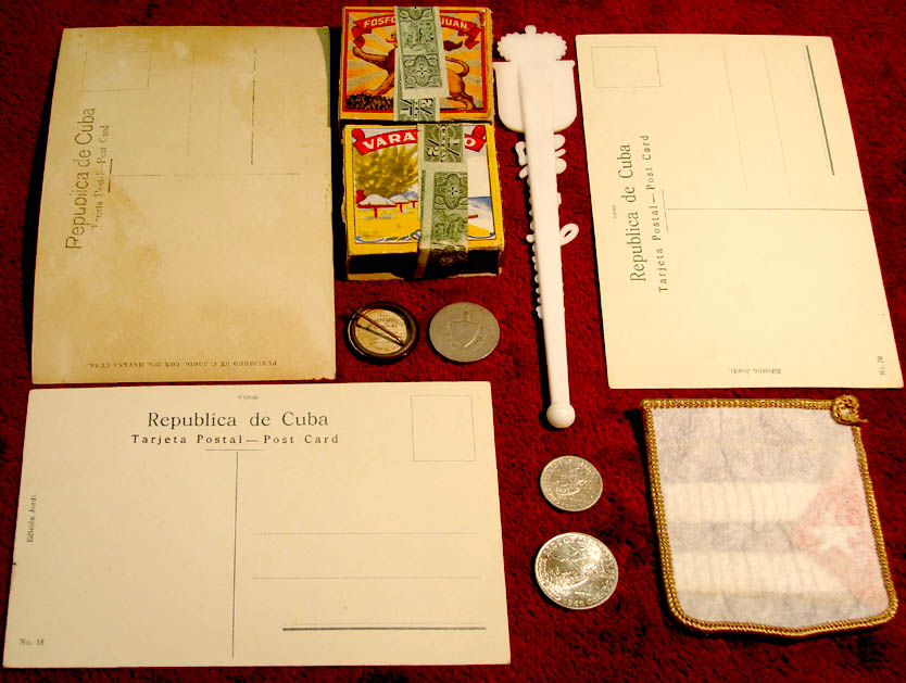 (11) Different Small Old Cuba or Cuban Advertising or Souvenir Items
