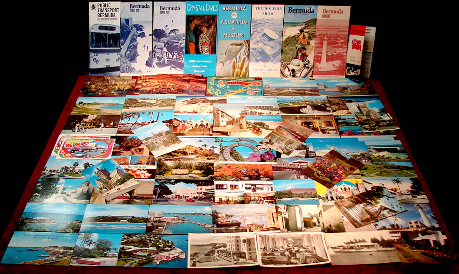 (80) Bermuda Caribbean Island Advertising and Souvenir Brochures and Post Cards