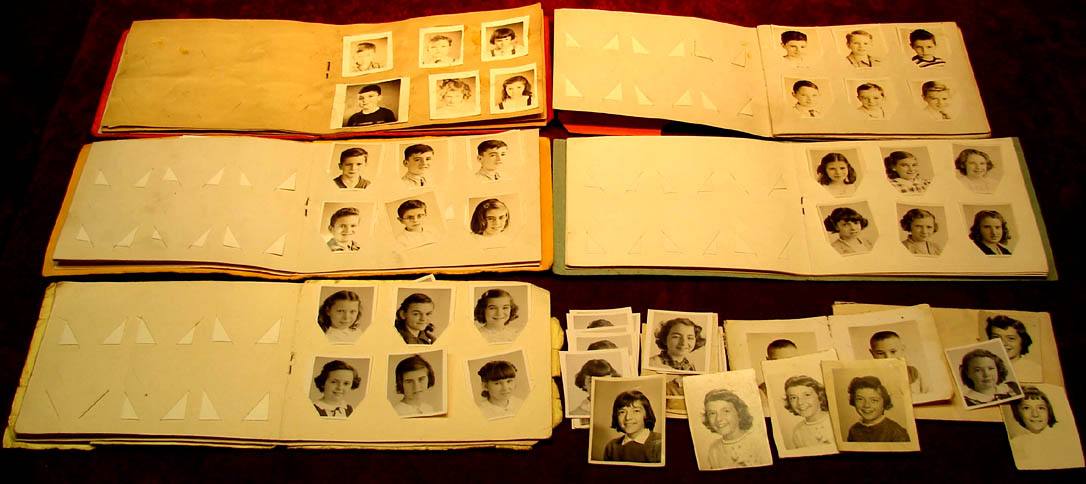 (188) Small 1946  1951 Elementary School Black & White Student Photographs