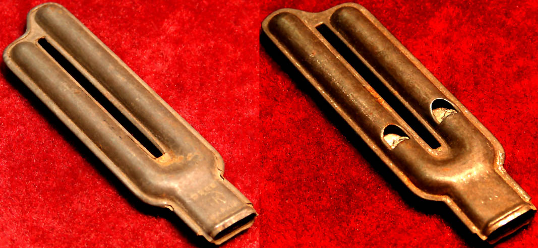 1936 Cracker Jack Pop Corn Confection Tin Two Tone Toy Prize Whistle