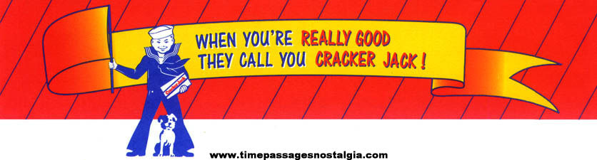 Colorful 1994 Borden, Inc. Cracker Jack Company Stationery Sheet