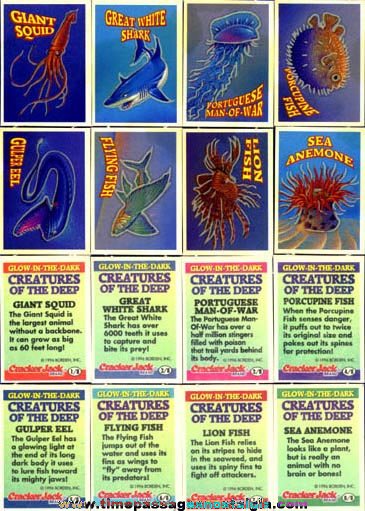 1996 Cracker Jack Creatures of the Deep Cards