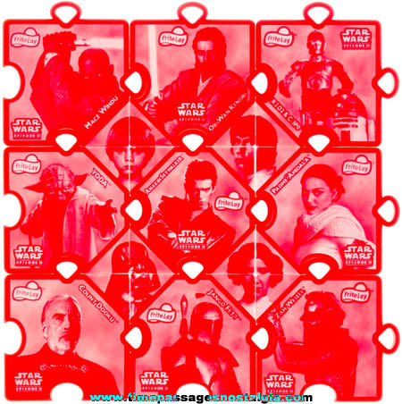 ©2002 Cracker Jack Frito-Lay Star Wars Character 3-D Puzzle Prizes