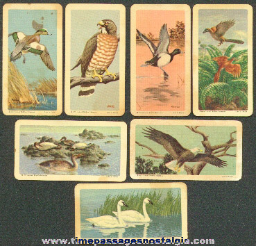 (7) Old Bird Brooke Bond / Red Rose Tea Premium Trading Cards