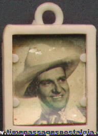 Old Gene Autry Gum Ball Machine Prize Photograph Charm