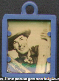 Old Randolph Scott Cowboy Star Gum Ball Machine Prize Photograph Charm