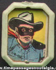 Old Lone Ranger Gum Ball Machine Prize Comic Picture Charm