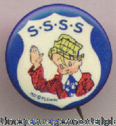 ©1932 Skippy’s Secret Service Society Wheaties Cereal Premium Celluloid Pin Back Button