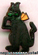 Rare Early Enameled Krazy Kat Character Pin