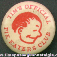 1940s TIM Club Advertising Premium Celluloid Pin Back Button