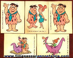 (5) Flintstones Bread Premium Stickers