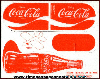 Coca Cola Advertising Premium Styrofoam Coke Bottle Airplane