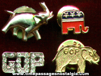 (4) Old Small Republican Items