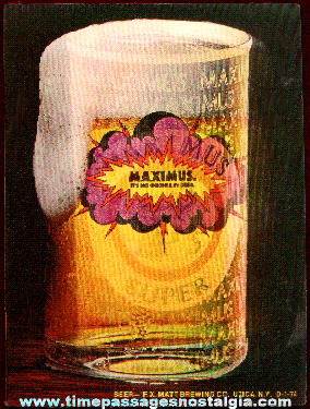 Maximus Beer Advertising Flicker Card / Sticker