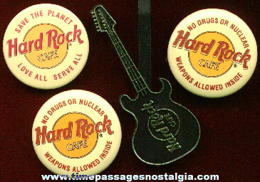 (4) Hard Rock Cafe Advertising Items