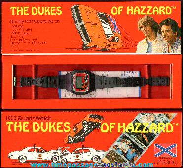 1981 Unused Boxed Dukes Of Hazzard Digital Watch