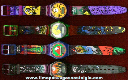 (4) Different Tim Burton Nightmare Before Christmas Character Wrist Watches