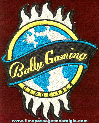 Large Embroidered Bally Gaming Employee Jacket Patch