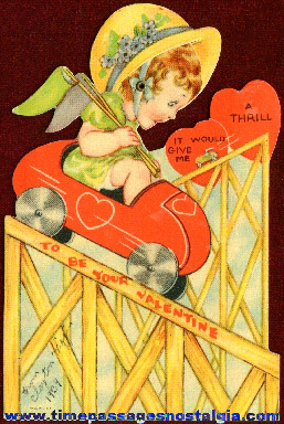 1939 Roller Coaster Mechanical Valentine