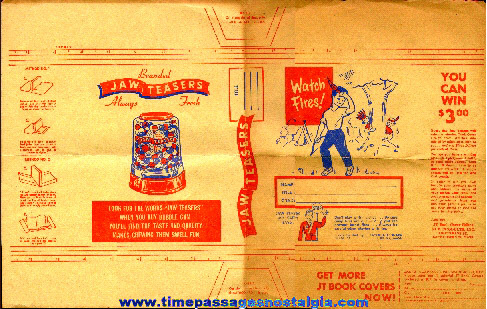 Old Jaw Teasers Gum Ball Advertising Premium Book Cover