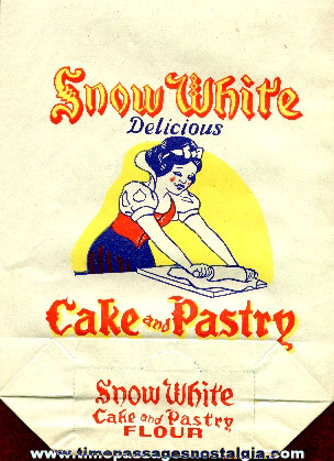 Old Snow White Advertising Flour Bag