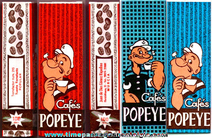 (3) Different Unused Popeye Coffee Bags