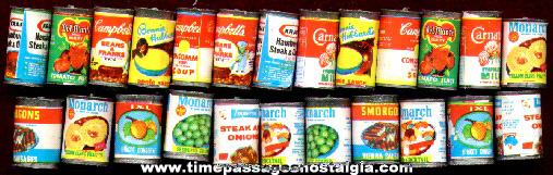 (24) Doll House Miniature Canned Food Products