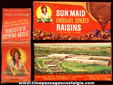 (2) Old Sun-Maid Raisin Advertising Items