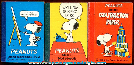 (3) Snoopy Character Miniature Books