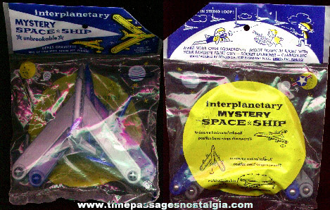 Old Unopened Package Of (2) Interplanetary Mystery Space Ships