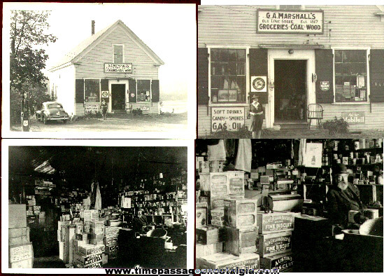 (2) York Village, Maine Old General Store Photographs