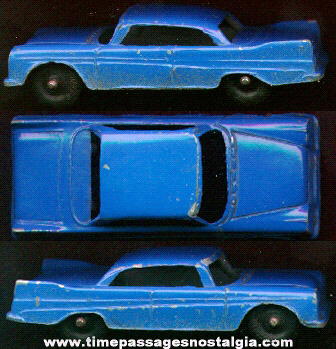 Old Blue Painted Diecast Tootsietoy Plymouth Car