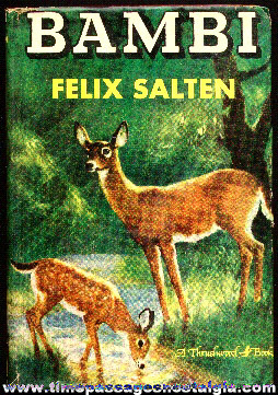 1929 Bambi Hard Back Book by Felix Salten