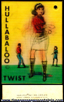 Old Hullabaloo Twist Dance Vari-Vue Venticular Flicker Card