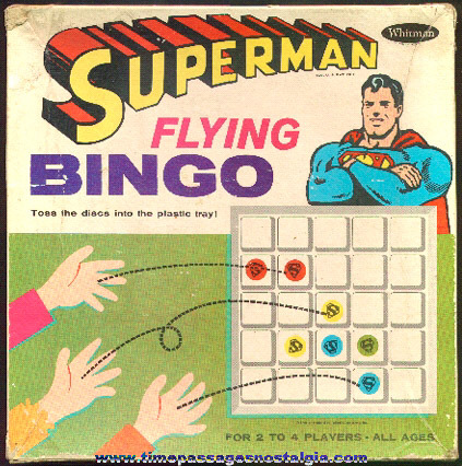 1966 Superman Flying Bingo Game