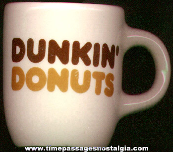 1960’s Dunkin’ Donuts Heavy China Coffee Cup