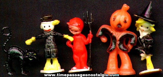 (5) Old Halloween Cake Decoration Figures