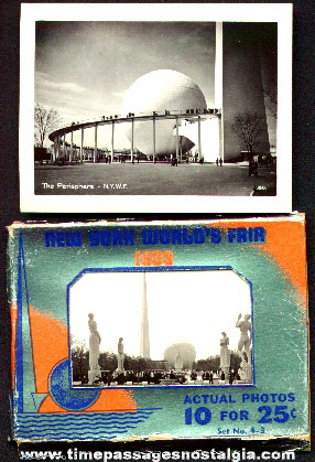 1939 New York World’s Fair Packet Of 10 Souvenir Photos