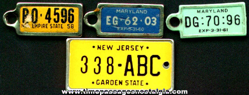 (3) Disabled American Veterans License Plate Charms Plus Another