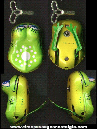 Tin Wind Up Frog Toy With Key