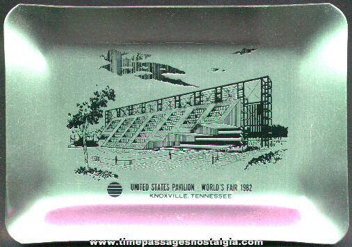 1982 Knoxville, Tennessee World’s Fair Aluminum Souvenir Tray