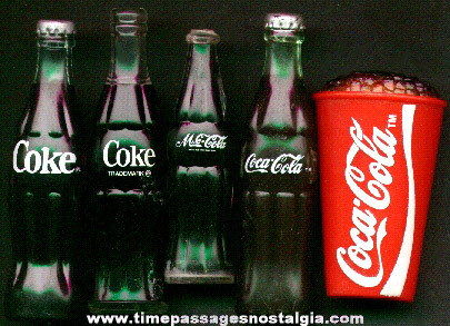 (5) Small Coca - Cola Soda Advertising Items