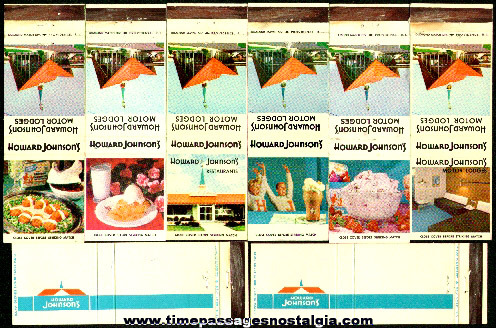 (8) Old Howard Johnson’s Restaurant Advertising Match Packs