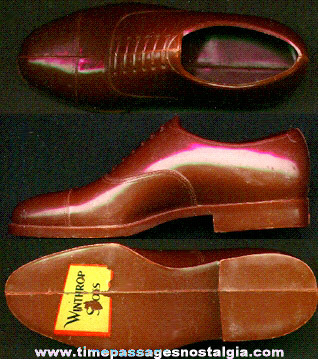 Old Winthrop Shoes Advertising Premium Or Display Plastic Shoe