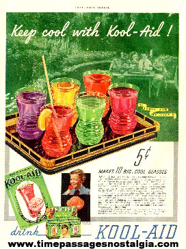 1937 Perkins Product Company Kool - Aid Drink Mix Color Advertisement