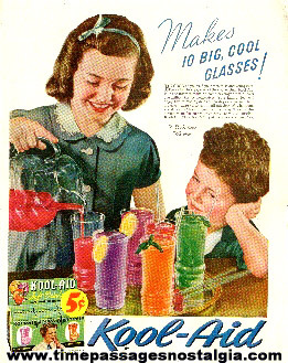 1939 Perkins Product Company Kool - Aid Drink Mix Color Advertisement