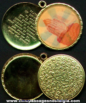 Old Religious Flicker Medallion Locket