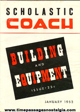 1952 Scholastic COACH Building And Equipment Sporting Trade Publication