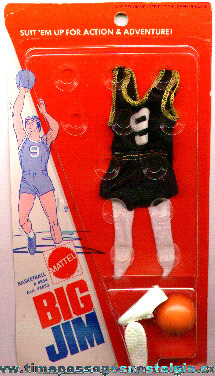 Unopened 1973 BIG JIM Basketball Outfit By Mattel